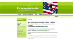 Desktop Screenshot of eszakamerikai-munka.com